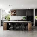 Wood kitchen cabinets furniture Modern Customize cuisine complete base cabinets