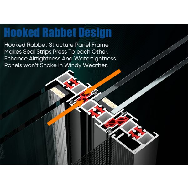 Aluminum Thermal Insulation Multi-functional Indoor Drying Rack Mosquito Screen Six-track Sliding Windows