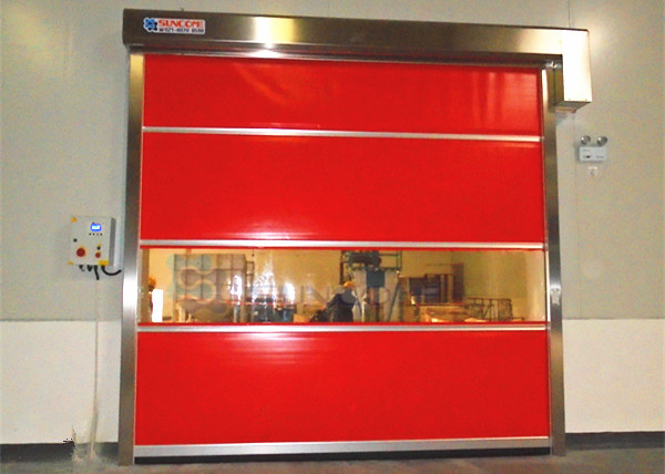 External High Wind Area High Speed Shutter Door Galvanized Steel Frame
