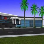 Q235B Steel Frame Construction Steel Exhibition Hall ISO Certificate