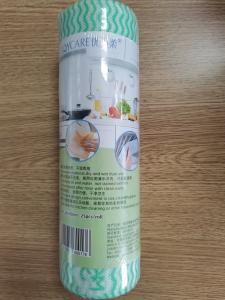 Wholesale Green Wave Stripe 50gsm Biodegradable Sponge Cloth 24x30cm from china suppliers