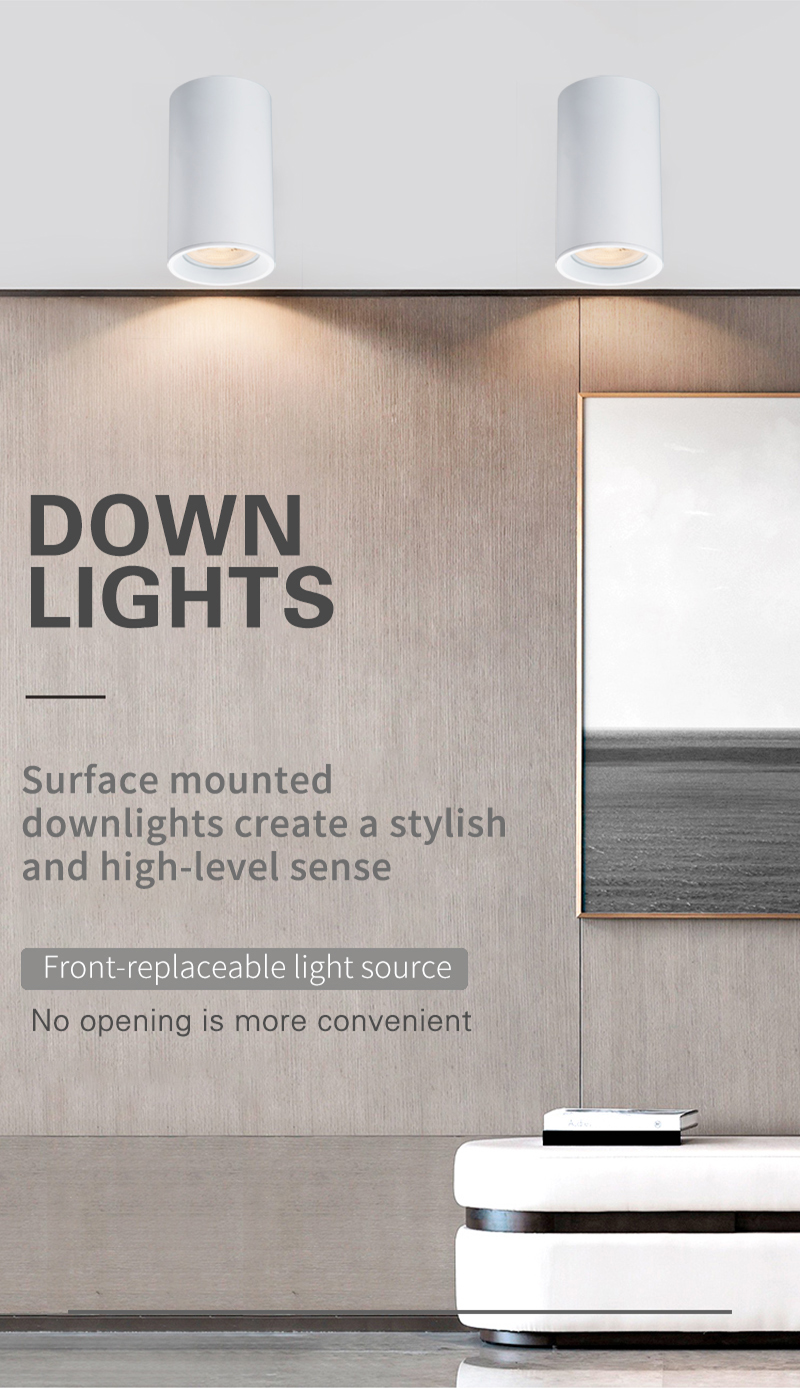 European Pop New Design TOSEO Custom Made Good Quality Downlights Die-cast Aluminum LED COB Surface Mounted Ceiling Ligh