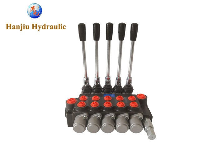 2 Spool Hydraulic Joystick Control Valve 11gpm , Double Acting Cylinder