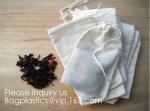 Wood color Double Drawstring Cotton Muslin Bags Favor Bags Jewelry Pouch