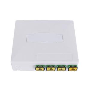 Wholesale 4 Core ABS Fiber Optic Termination Box White For Residential And Commercial Applications from china suppliers