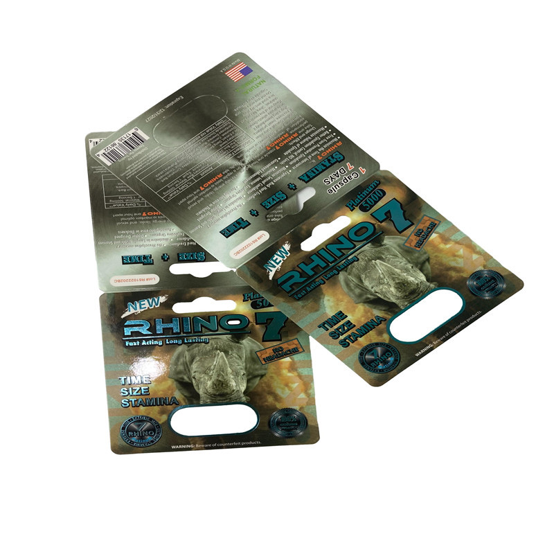 Gummy Bear Packaging Male Sex Enhancement Pills Blister Paper Card Packaging