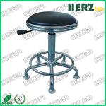 PU Leather Round ESD Safe Chairs High Bar Stools With Footrest