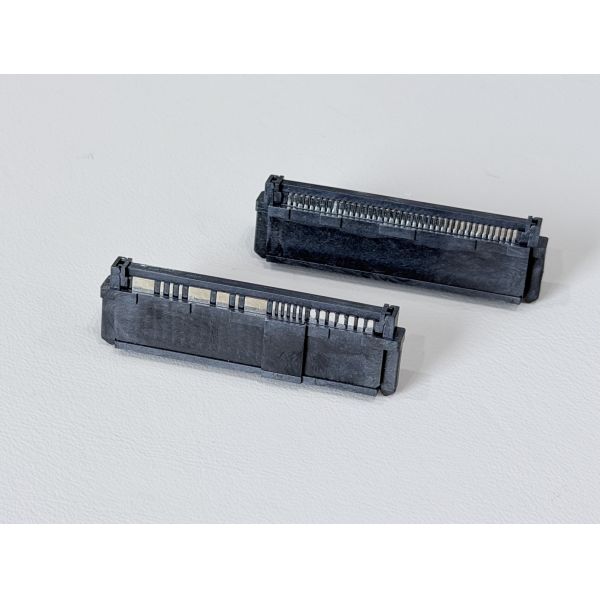 SAS 68-Pin Female Connector Solder Type | Gold-Plated Electronic Signal Terminal for PCIe 5.0, Server, Automotive, PCB Applications