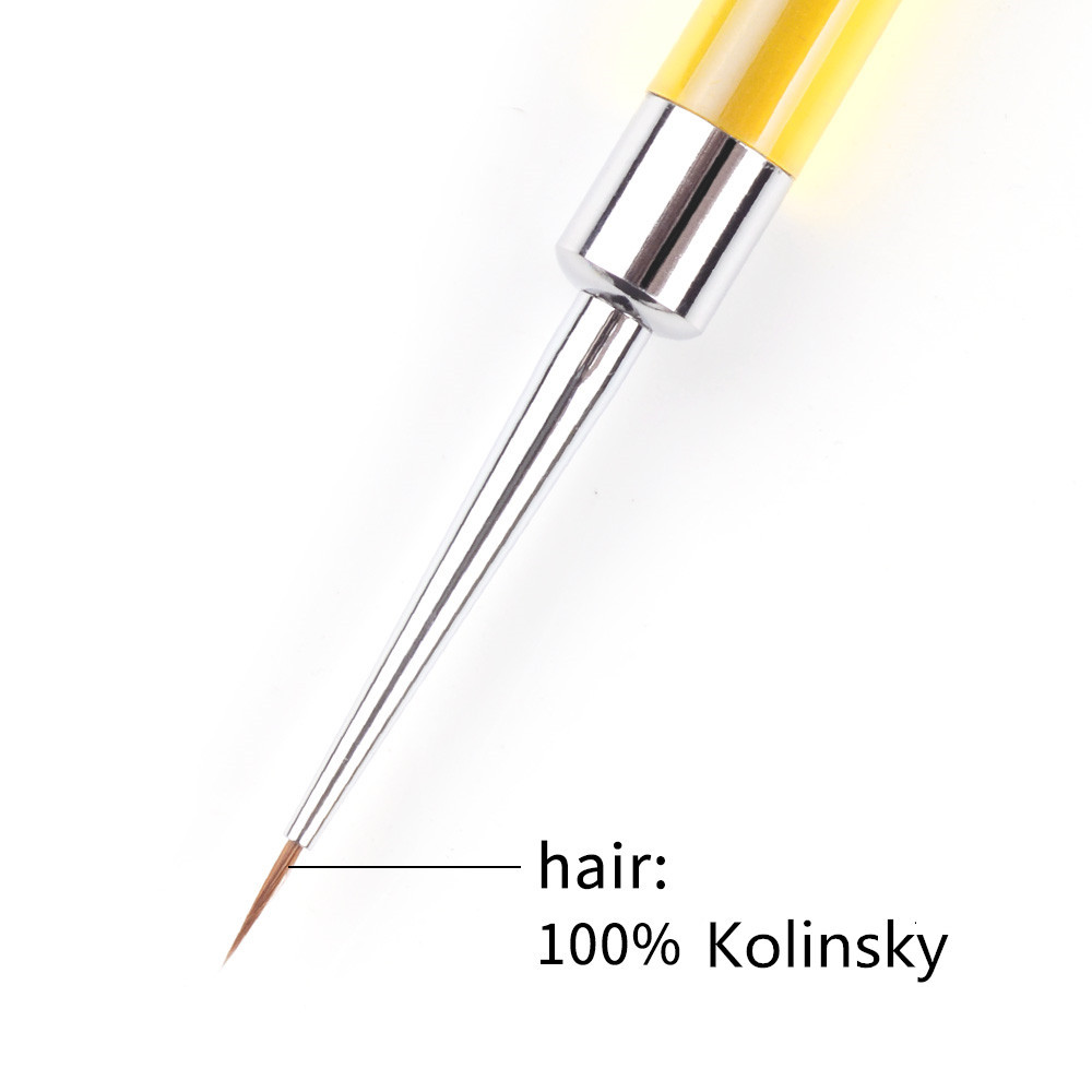 Non Corroding Crystal Liquid Nail Art Pen Kolinsky Acrylic Nail Brush