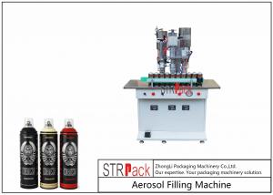 Wholesale Semi Automatic Aerosol Spray Paint Filling Machine For Air Freshener / Refrigerant from china suppliers