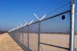 ISO-2001 Steel Chain Link Fencing , 3.65m High Metal Chain Link Gate