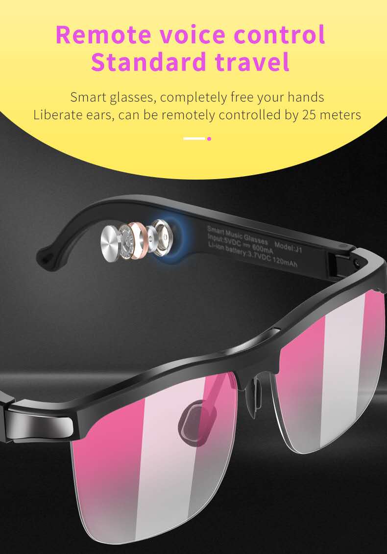 Rechargeable Exercise with microphone Glasses hot selling glasses luxury glasses For Listening To Music And Making Phone Calls