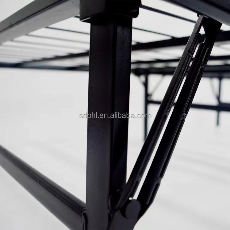 Storage Base Wrought Iron Frames in Black Full Metal Bed Frame Twin Size Bedroom