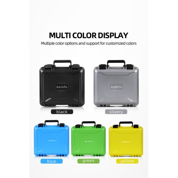 IP67 Waterproof Rugged PP Material Tool Case with High-density Sponge for Multi-purpose Usage