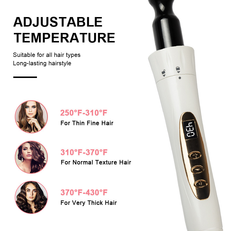 Professional Interchangeable Ceramic Curler Set 5 in 1 49W