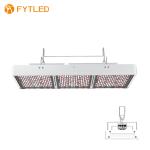 AC277V Aluminum LED Grow Lamp 400W 1-10V Dimming 2.7μmol/J