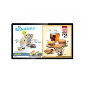 Wholesale LG Panel Mount Digital Signage Menu Board 50000 Hours Life For Restaurants from china suppliers