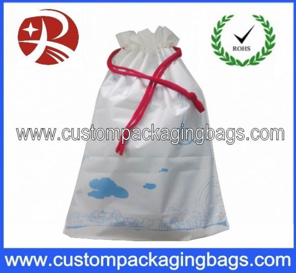 Quality Custom PEVA Drawstring Plastic Bags Light Weight For Sport , shopping for sale