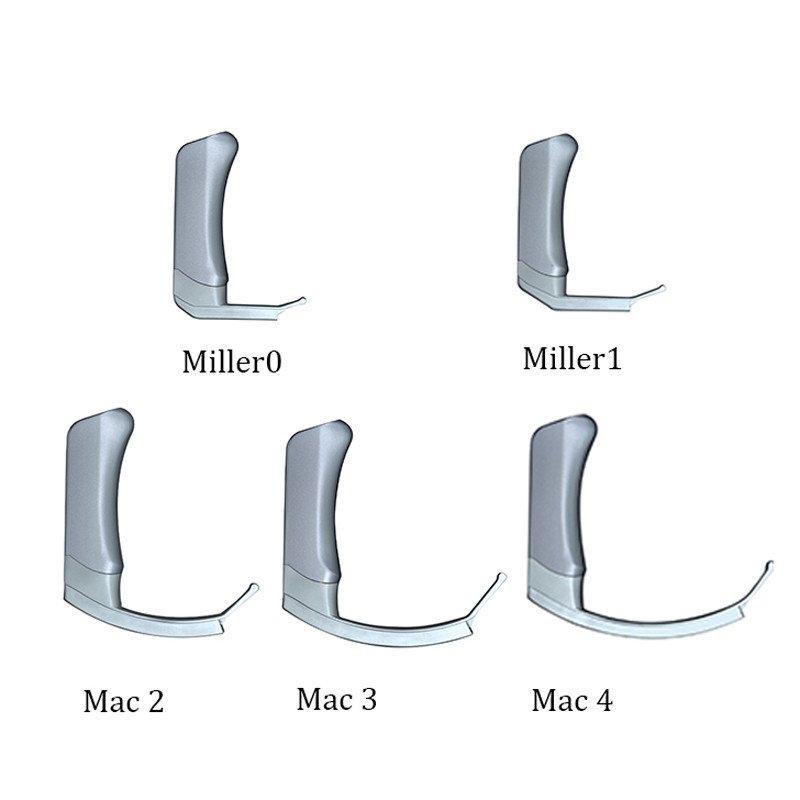 5 Mac Miller Blades Medical Digital Handheld Video Laryngoscope Ergonomic Hand Shank