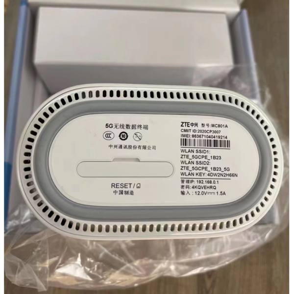 Unlocked Original 5G Indoor CPE WiFi6 Router with Qualcomm 5G SDX55M and 4x4 MIMO for 5G NR+LTE EN-D Sub6G