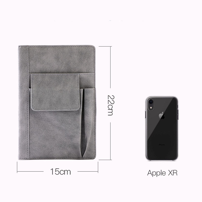 A5 Notebook Office Notepad with 44 Sheets Inner Pages Imitation Cloth PU Leather Cover