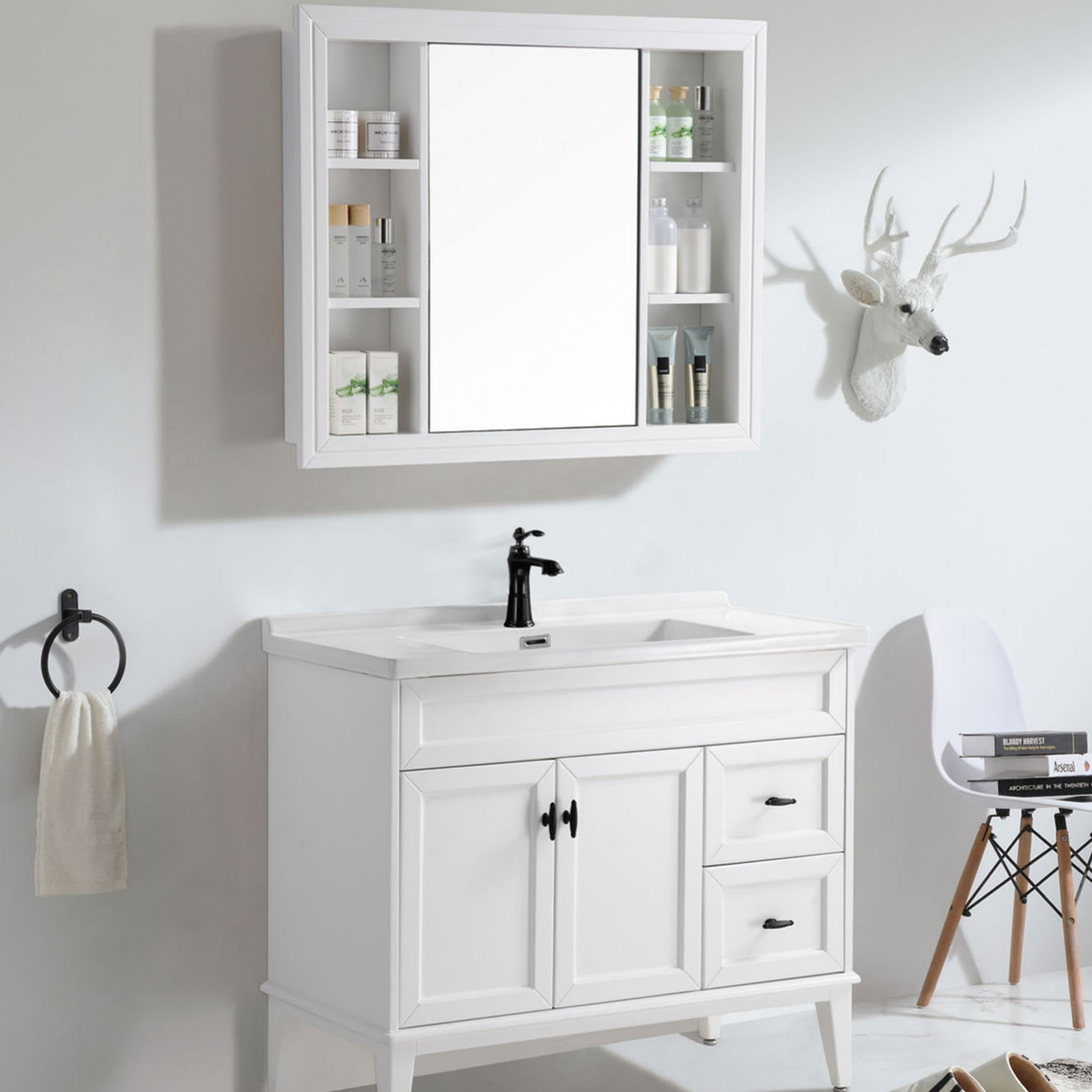 Modern Design Waterproof Bathroom Vanity Unit for Luxury Bathroom Furniture Modern Style