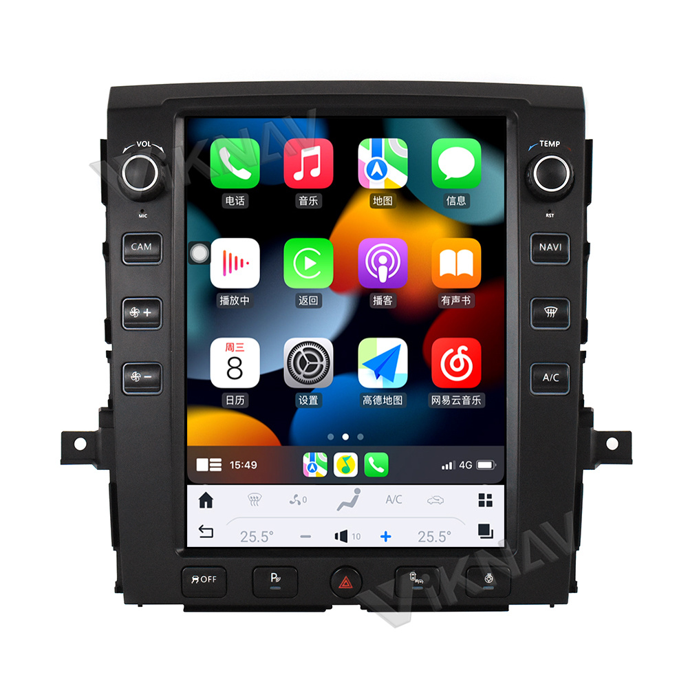 12.1Inch Touch Screen Head Unit For 2016--2019 Nissan Titan GPS Navigation Multimedia Player Android Wireless Carplay
