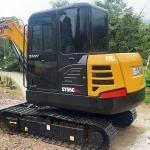SANY SY55 Mini Excavators Used 36kw Rated Power 0.25m3 Bucket Capacity