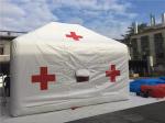 Pvc Tarpaulin Medical Inflatable Hospital Tent Water Resistant For Emergency