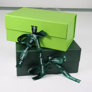 Wholesale Luxury Foldable Rigid Gift Boxes Cardboard Packaging With Ribbon from china suppliers