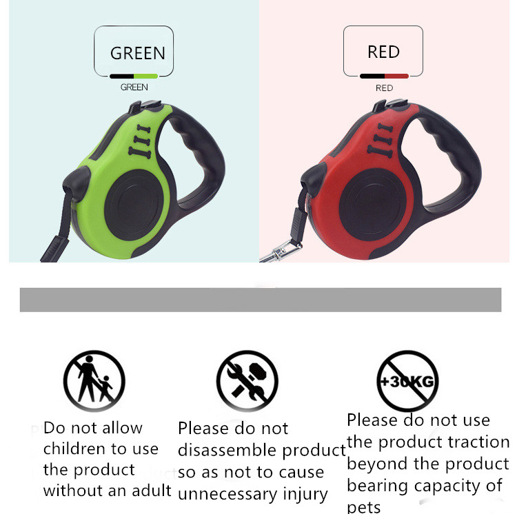 M Size 16ft 200g Super Strong Retractable Dog Leash