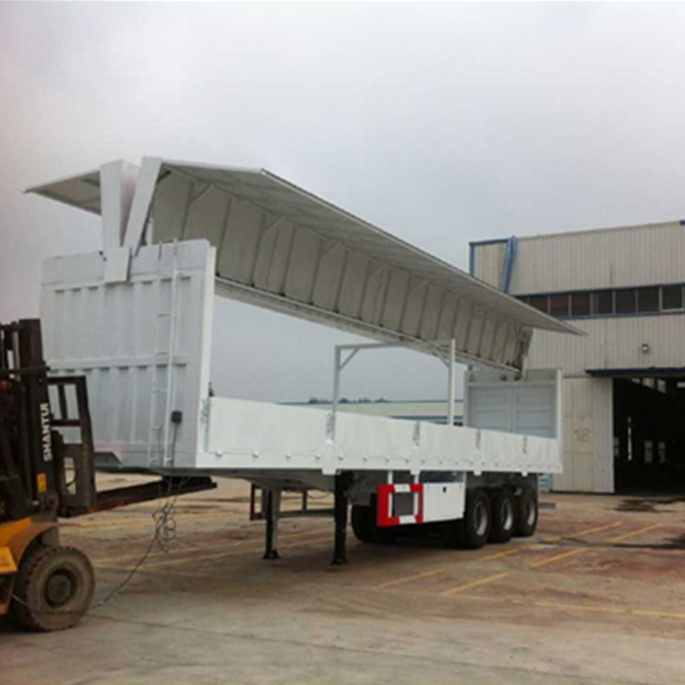 Cargo Open Special Purpose Truck , Wing Van Truck Diesel 6x4 10 Wheeler