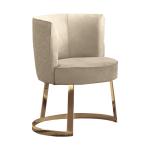 Matted 0.8m Luxury Modern Dining Chairs Modern Esstischstuhl Taupe