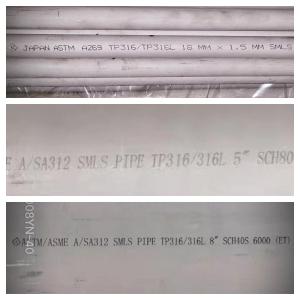 Wholesale ASTM A312 Seamless Stainless Steel Pipe Round SMLS 8&quot; SCH40S 304 316L from china suppliers
