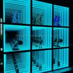 LED Strip Light Infinity Mirror Display Case for Showroom Furniture Sales Shop
