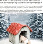 Outdoor dog cage removed plastic dog house cat nest small pet house, Rotational