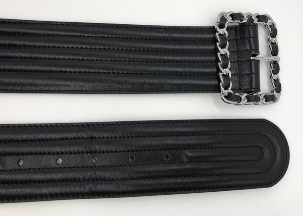Chain Buckle Women'S Fashion Leather Belts 5.5cm Width 95 - 125cm Length