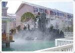 Electric Smoking Water Fog Fountain , Large Misting Fountains With Lights