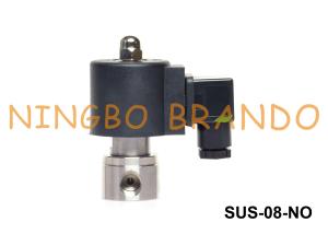 Wholesale 1/4'' 2 Way NO PTFE Seal Stainless Steel Solenoid Valve 24V 220V from china suppliers