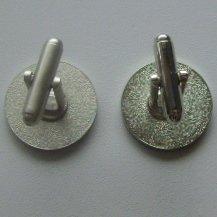 Wholesale Brass / zinc alloy Silver Color Custom Cufflinks for promotion gift from china suppliers
