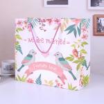 Low cost wedding gift packaging paper bag logo print cash on sale customsied