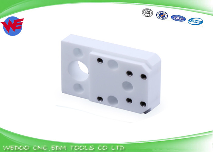 Lower Chmer EDM Machine Parts Ceramic Isolator Plate White Color CH304