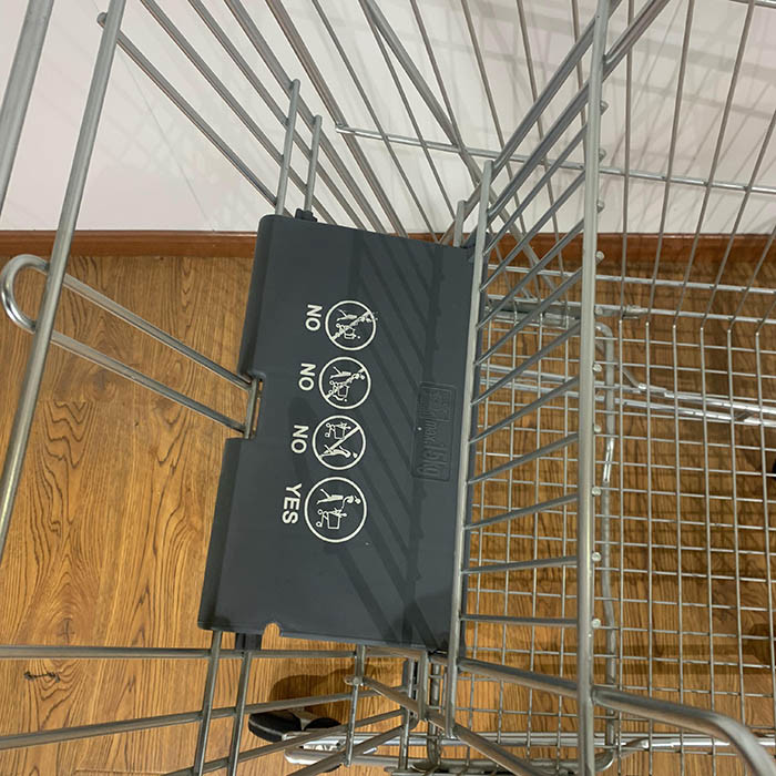 240L Australian Style General Purpose Supermarket Trolley With Grey Plastic Parts