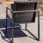 Outdoor Furniture Patio Aluminium Dining Chair Waterproof Fabric Mesh Hotel