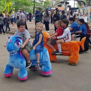 Wholesale Hansel best selling and populal famliy electric operated elephant plush ride working in supermarket from china suppliers