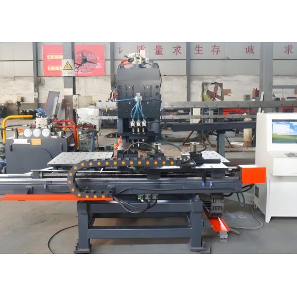 40mm Drilling Plate Thickness Tower Connection CNC Hydraulic Plate Punching Machine 4 Die-Stations