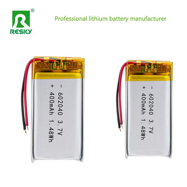 Solar Lithium Polymer Battery Cell 602040 450mAh 3.7V Rechargeable Lipo Battery Pack