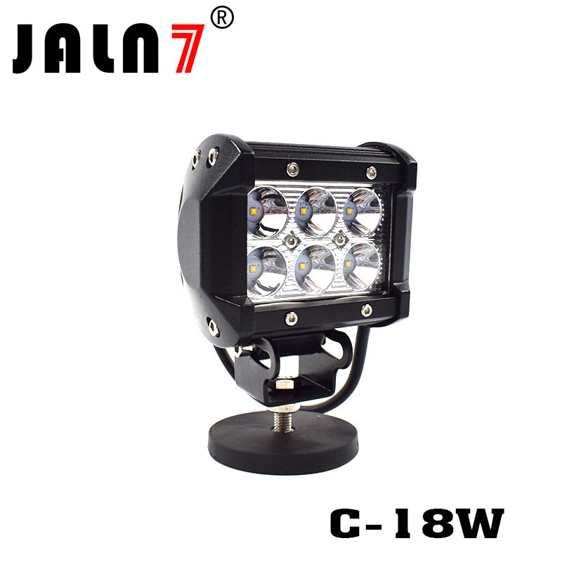 LED Light Bar JALN7 18W CREE Spot Flood Combo LED Driving Lamp Super Bright Off Road Lights LED Work Light Boat Jeep