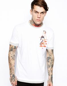 China men's scoop neck custom white t shirt print logo design on t shirt on sale