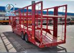 12 Cars Car Carrier Semi Trailer Trucks , Car Carrier Semitrailer Two Axle